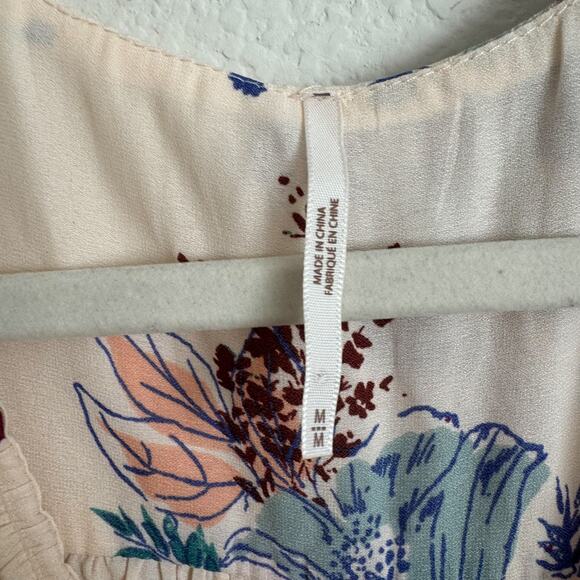 Free People Purple Haze Floral Tunic Cream Combo - Picture 6 of 7